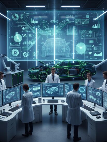 Digitalisierung in der Automobilforschung und -entwicklung
