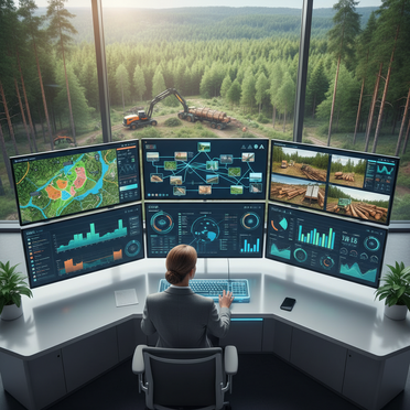 Digitales Holzmanagement und Logistiksteuerung
