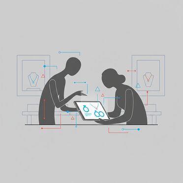 Digitale Kundenberatung im Juweliergeschäft