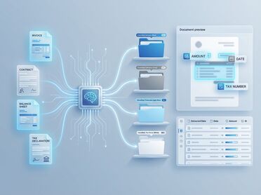 KI-gestützte Dokumentenklassifizierung und Datenextraktion