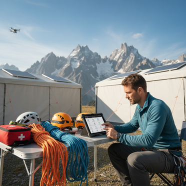 Outdoor-Guide mit digitalem Sicherheitsprotokoll