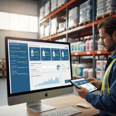 Digitales Bestandsmanagement für Reinigungsmittel