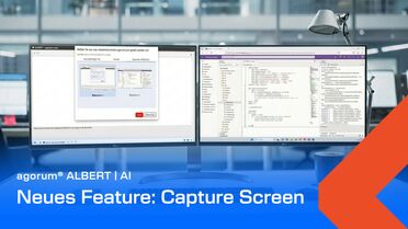 Bildschirm direkt im KI-Chat teilen in agorum core