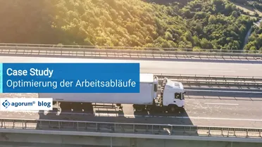 LKW auf Autobahnbrücke. Case Study zur Dunkelverarbeitung von Dokumenten mit Open Source DMS Software zur Geschäftsprozess Digitalisierung.