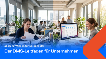 Vorher-Nachher-Vergleich im Büro: Papierchaos gegenüber digitalem Dokumentenmanagement mit agorum core