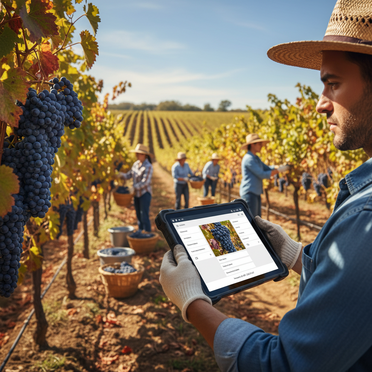 Digitale Erntedokumentation im Weinberg