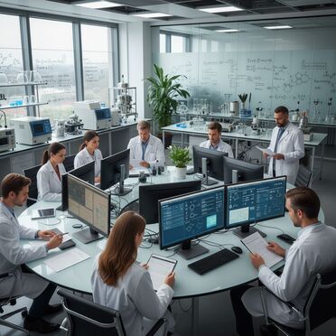 F&E-Team arbeitet mit digitaler Forschungsdokumentation