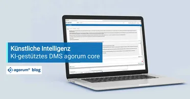 Das Dashboard des KI-gestützten Dokumentenmanagement-Systems zeigt die Chatfunktion. Ermöglicht die Digitalisierung von Geschäftsprozessen.