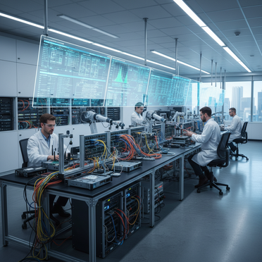 Qualitätskontrolle für Telekom-Hardware