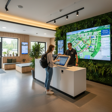 Digitaler Check-in auf dem Campingplatz