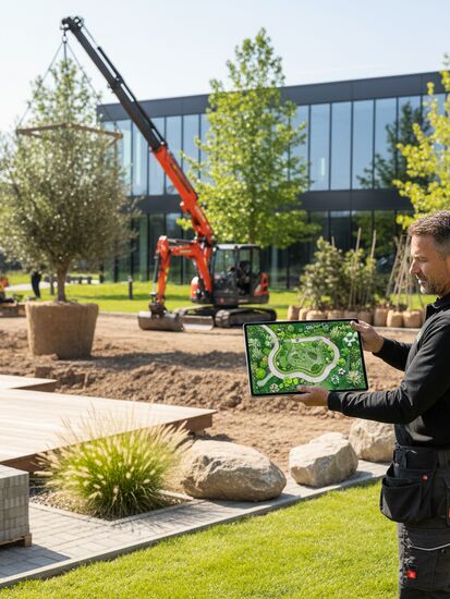 Landschaftsbau Digitalisierung Hero