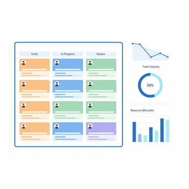 Agiles Projektmanagement Dashboard mit Sprint-Planung