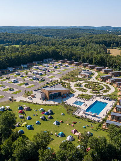 Moderner Campingplatz mit digitaler Infrastruktur