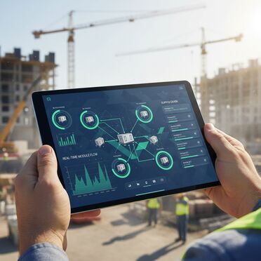 Echtzeit-Lieferkettenüberwachung für Baumodule