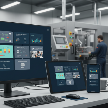 Digitales Kundenportal für Maschinenbetreiber