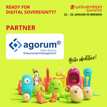 Logo von agorum als Partner für Open Source Dokumentenmanagement am Univention Summit 2025 in Bremen