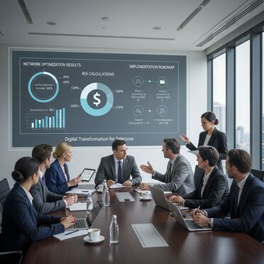 Beratungsgespräch zu Digitalisierungslösungen für Netzwartung