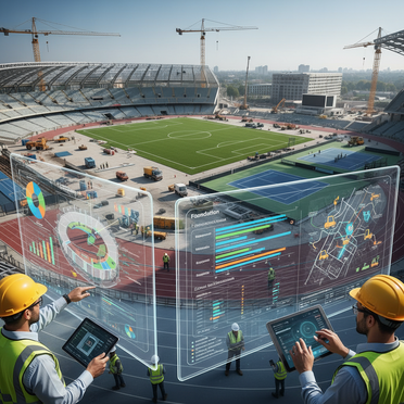Digitale Nachunternehmer-Koordination im Sportstättenbau