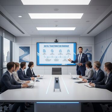 Digitalisierungspräsentation im Sportmanagement