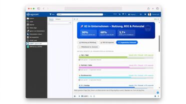 ALBERT | AI Widget: Ungenutztes KI-Potenzial – Detailansicht in agorum core