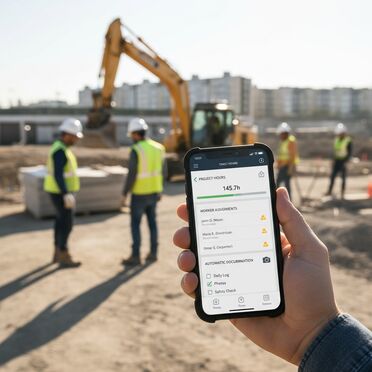 Mobile Zeiterfassung auf der Baustelle