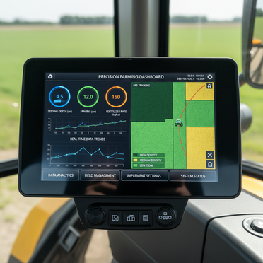 Dashboard zur Überwachung von Aussaatparametern in Echtzeit
