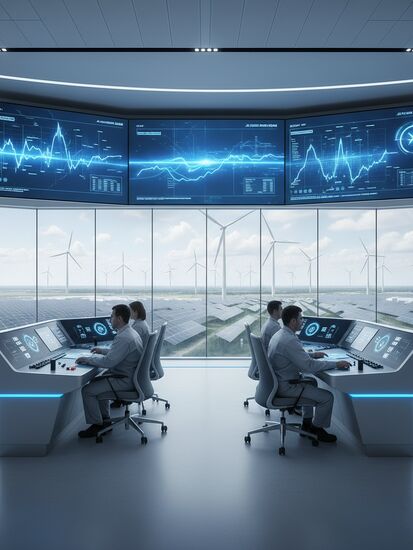 Moderne Stromerzeugung mit digitaler Prozesssteuerung und KI-Optimierung