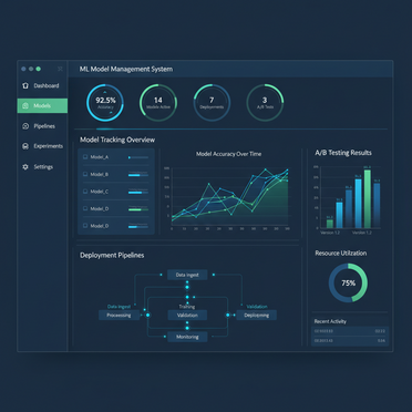 Machine Learning Model Management Dashboard
