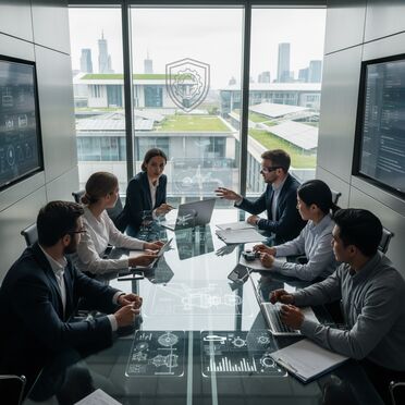 Beratungsgespräch für Digitalisierung in der Verteidigungsindustrie