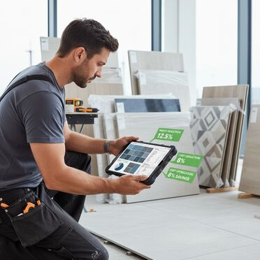 KI-gestützte Materialberechnung für Fliesenleger