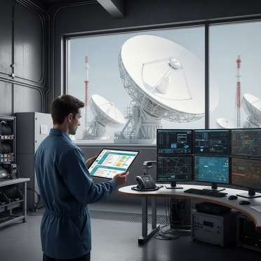 Digitales Stationsmanagement Satellitenkommunikation