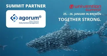 Agorum Software ist Partner des Univention Summit 2024 in Bremen, Open Source DMS für digitale Geschäftsprozesse.