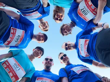 agorum beim Firmenlauf b2run in Stuttgart