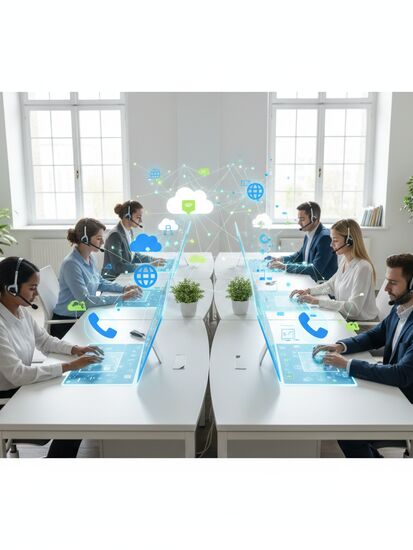 Cloud-Telefonie Digitalisierung im modernen Büro