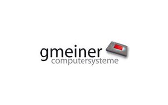 Das Logo der Computersysteme Gmeiner GmbH zeigt den Firmennamen und ein stilisiertes Computersymbol.