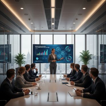 Präsentation der Digitalisierungsstrategie für Callcenter
