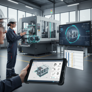 Digitale Maschinenakte mit AR-Unterstützung