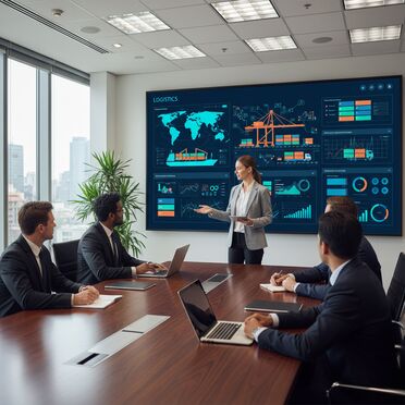 Containerlogistik Digitalisierung Präsentation