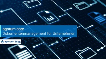 Grafische Darstellung eines Dokumentenmanagement-Systems, das die Digitalisierung von Geschäftsprozessen und Dokumenten für Unternehmen vereinfacht.