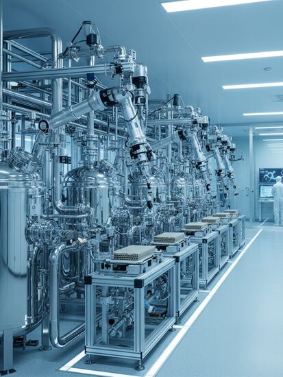 Moderne Katalysatorenproduktion mit High-Tech Anlagen