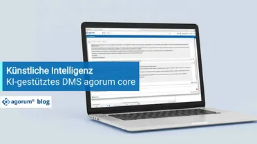 Das Dashboard des KI-gestützten Dokumentenmanagement-Systems zeigt die Chatfunktion. Ermöglicht die Digitalisierung von Geschäftsprozessen.