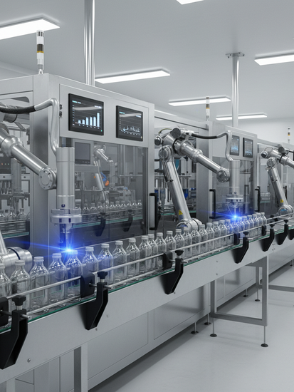 Moderne Verpackungsmaschinen in der Produktion