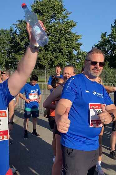 Oliver Schulze beim Firmenlauf B2Run in Stuttgart