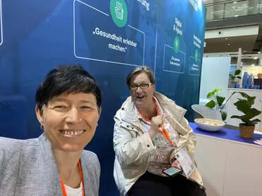 Messebesuch von Daniela Lutz und Jeannette Krause