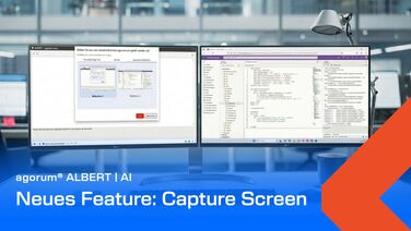 Bildschirm direkt im KI-Chat teilen in agorum core