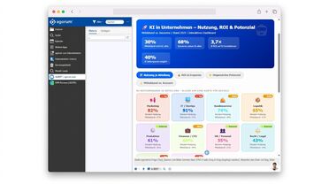 ALBERT | AI Widget: KI-Nutzungsgrad je Abteilung – Detailansicht in agorum core