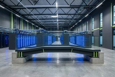 Digitalsouveränität Deutschland: Modernes Rechenzentrum als Symbol für den Deutschland-Stack und KI-Unabhängigkeit
