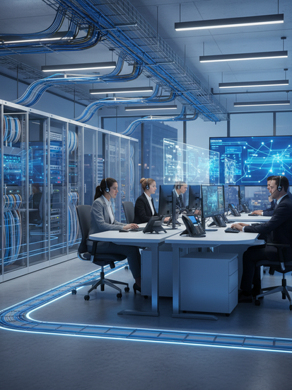 Digitalisierung in der Festnetztelefonie mit modernster Telekommunikationsinfrastruktur
