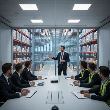 Präsentation digitaler Lösungen für die Kühllogistik