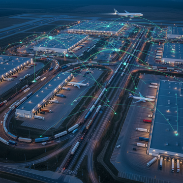 Vernetztes Transportnetzwerk mit Analytics